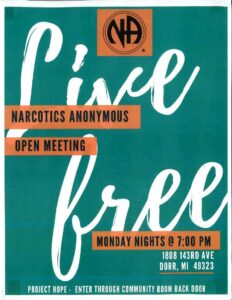 Narcotics Anonymous flier